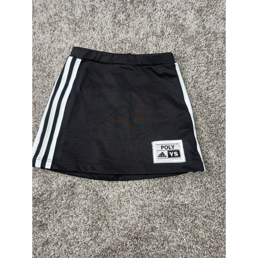 Adidas YS Black White Cheerleading Skirt Youth Small Cheer Uniform